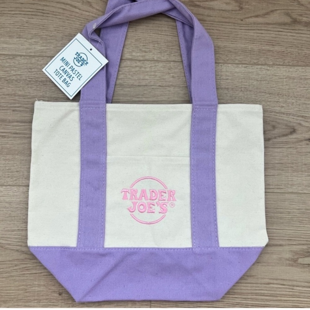 NWT Limited Edition Pastel Trader Joe’s Tote